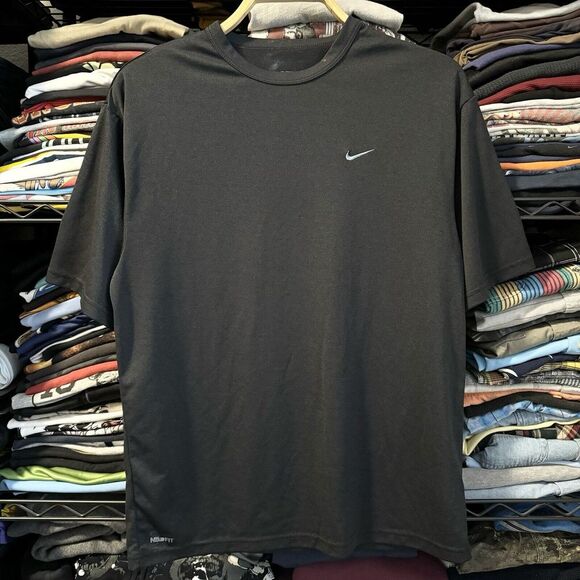 Vtg Y2k Nike Jersey Style DriFit Tshirt Men Gorpcore Athletic Embroidered Swoosh - Picture 1 of 8